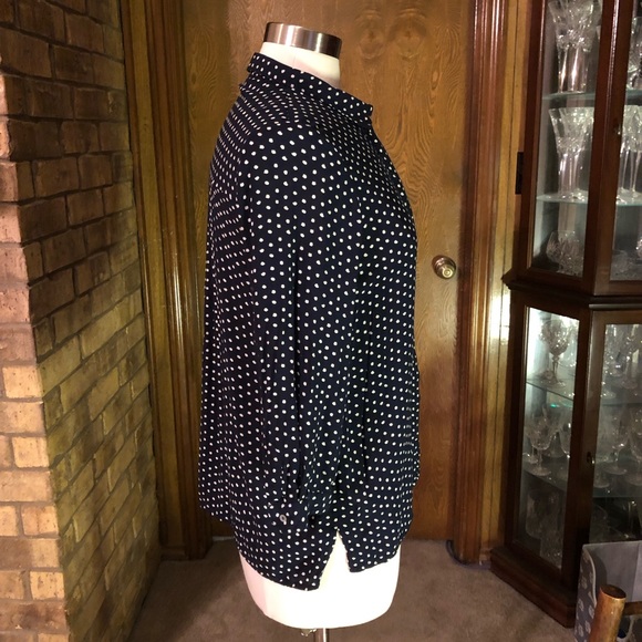Zara Basic Polka Dot Blouse - Picture 2 of 6